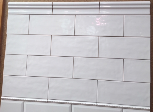 4-1/4” x 10” - U.S.C.T. - Maiolica White - Ceramic Subway Tile - ON